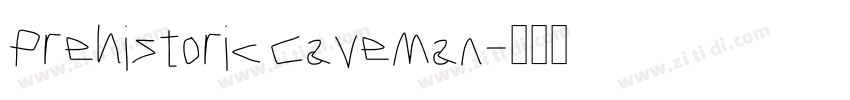 Prehistoric Caveman字体转换